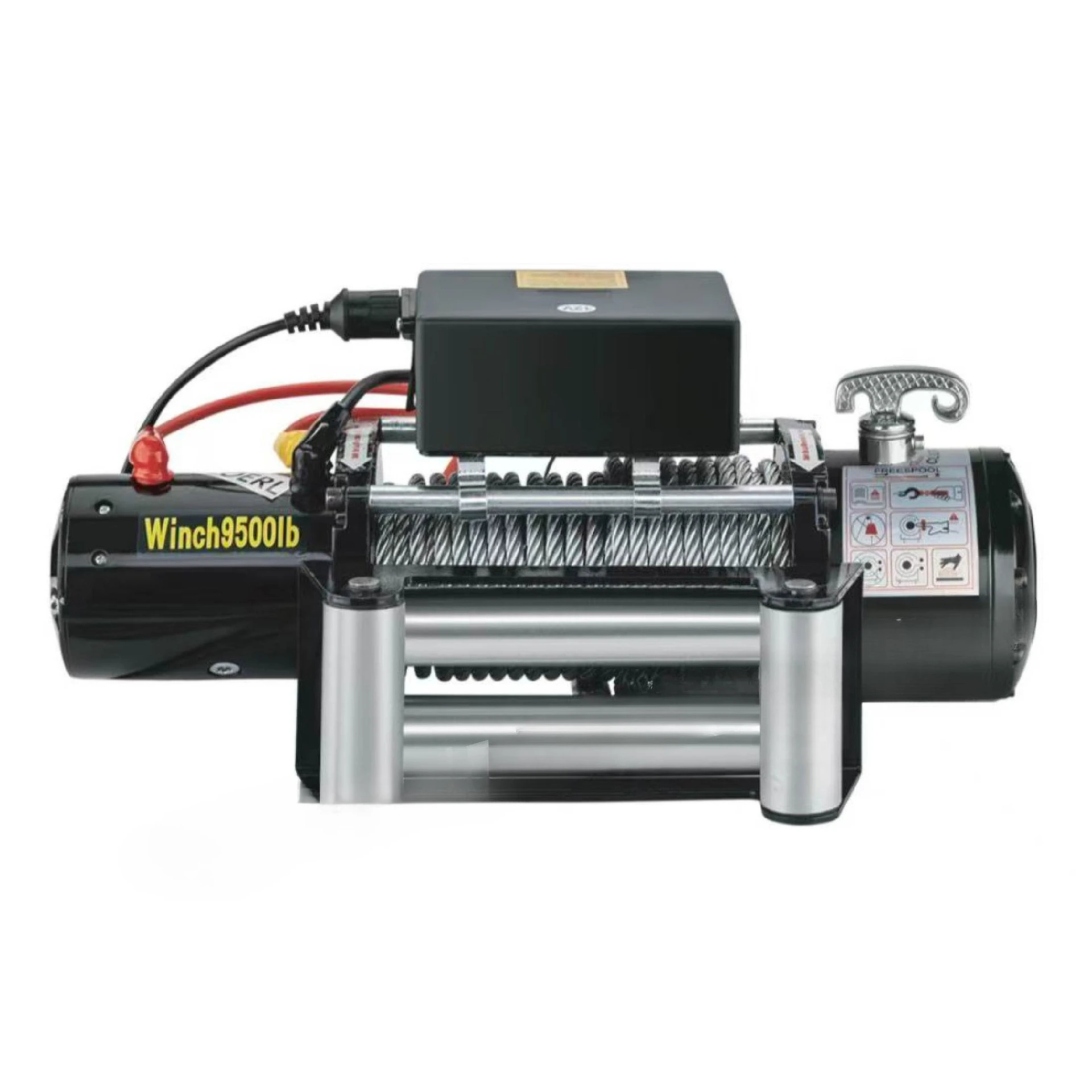 4000lbs Electric Recovery Winch Kit ATV Trailer Truck Car DC 12V Remote Control Hoist Winch Block Mud Rescue Beach Hauling Tool