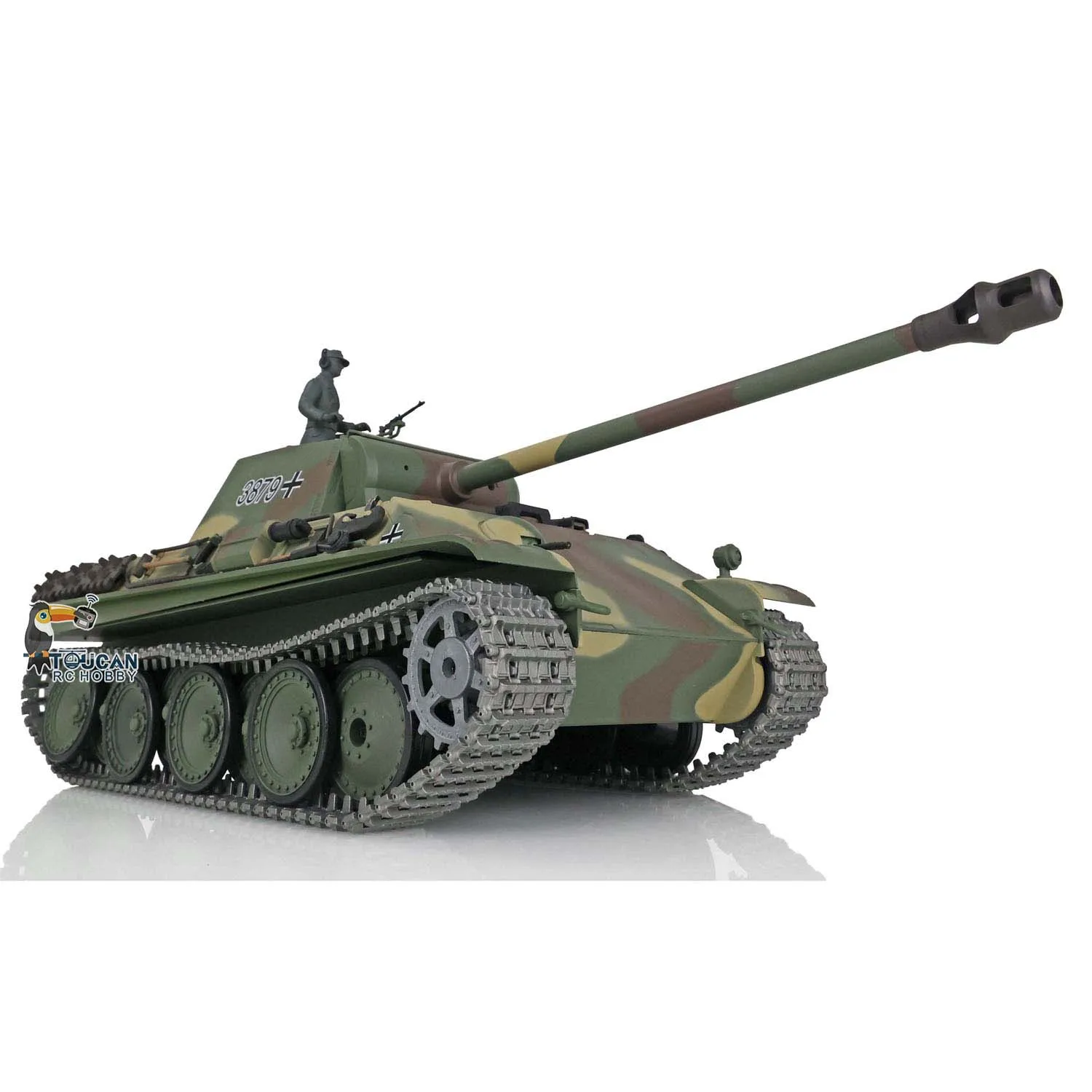 Presentes Heng Long 1/16 7.0 Atualizado German Panther G RTR RC Tank 3879 W/ 360 °   Carros de torre TH17489