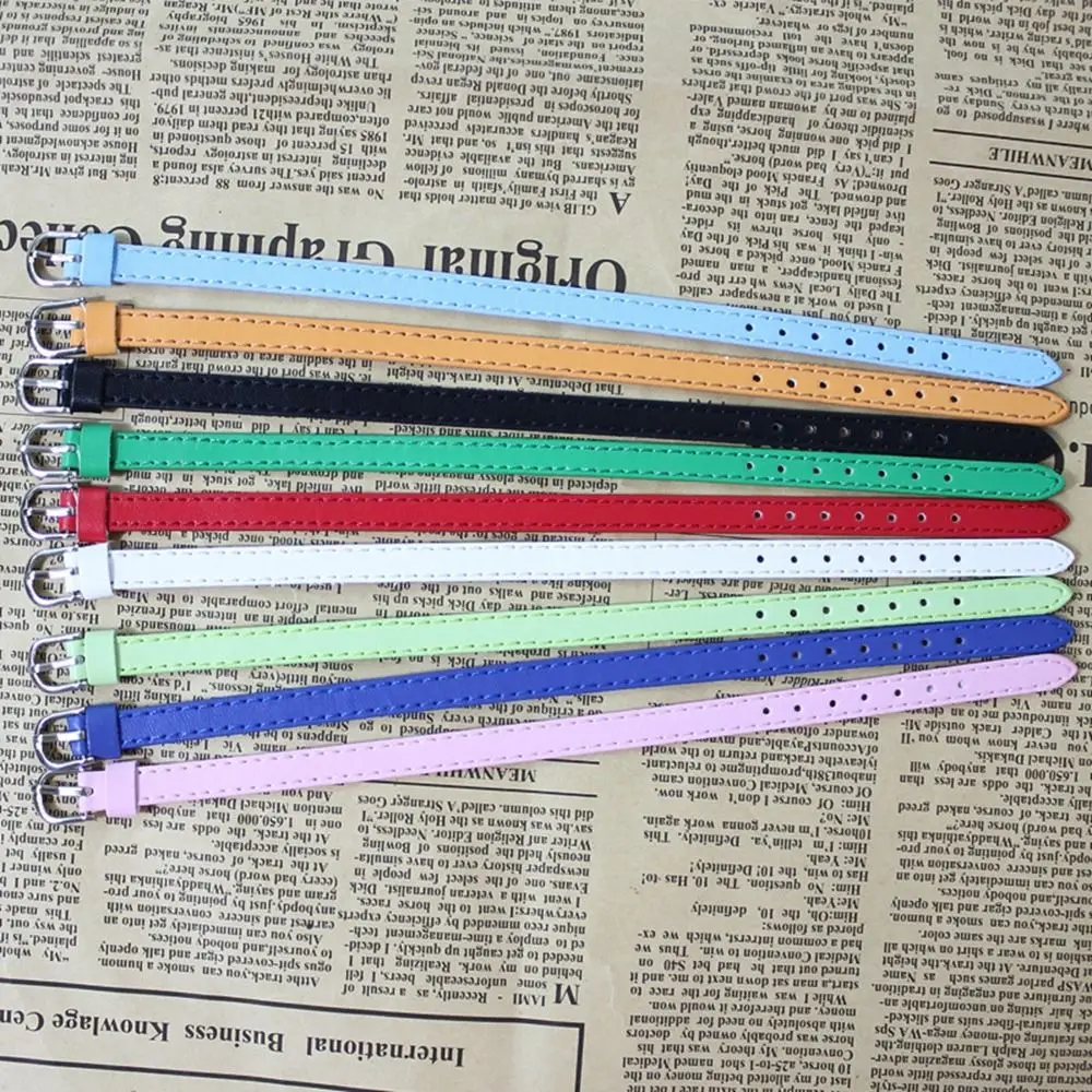 5pcs Super Mini Doll Waist Belts Artificial Leather 8*210mm Doll Bag Belt Kids Toys DIY Handmade Belt 20cm Cotton Dolls