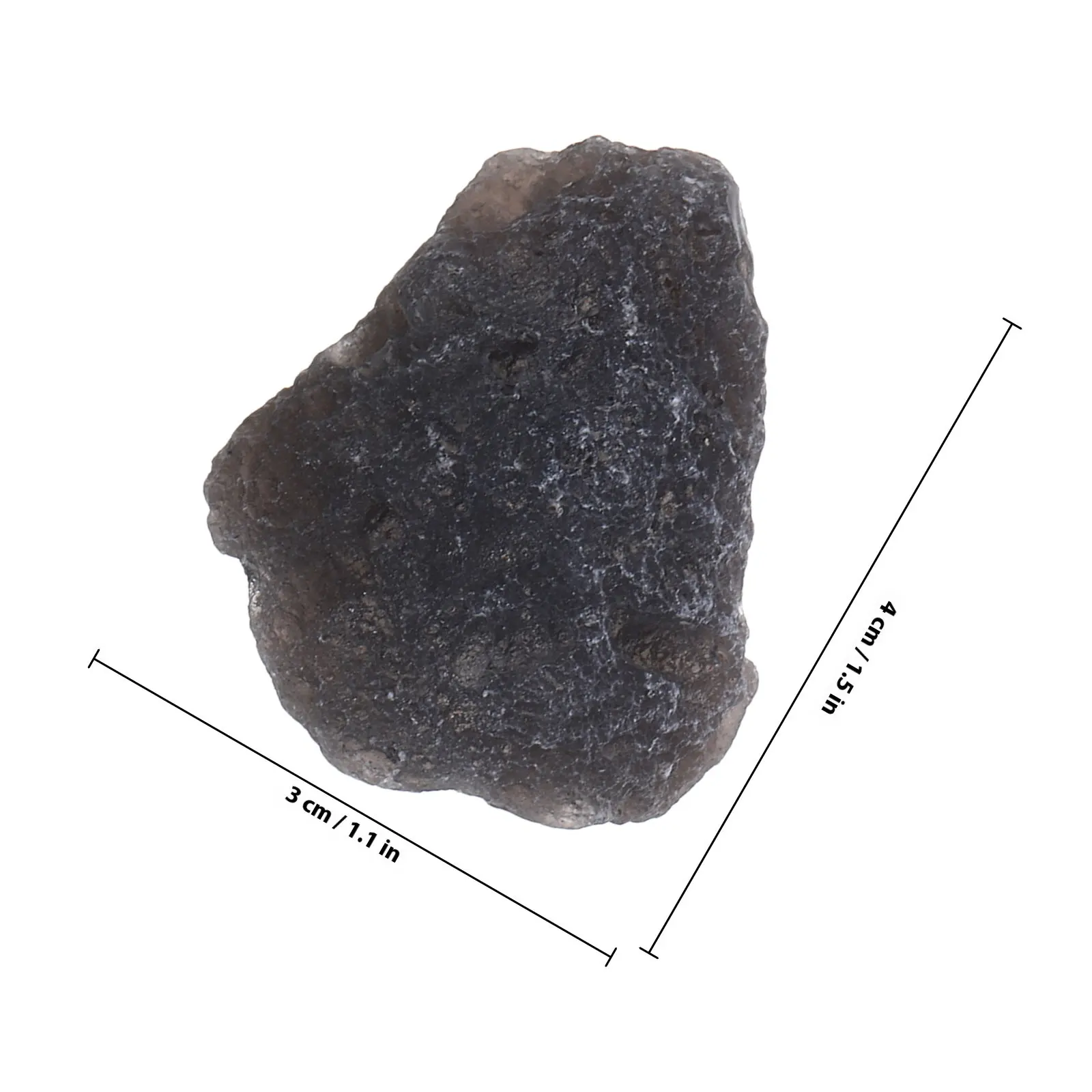 2Pcs Meteorite Specimen Rough Stone Science Teaching Rock for Student Learning Astronomy Enthusiasts Meteorite Ornament