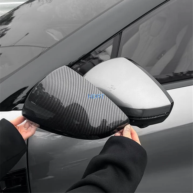 

Car Style Reverse Mirror Cover For BYD Song L 2023 + Rear View Mirror Rain Eyebrow Shell Trim Frame Accessories Exterior Sticker