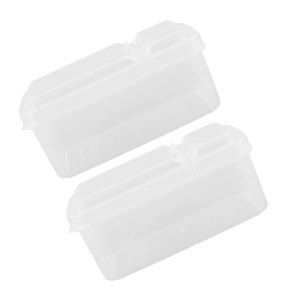

2pcs Cheese Slice Storage Containers Reusable Sealed Freshness Fridge Butter Boxes Food Storage Container Kitchen Bar