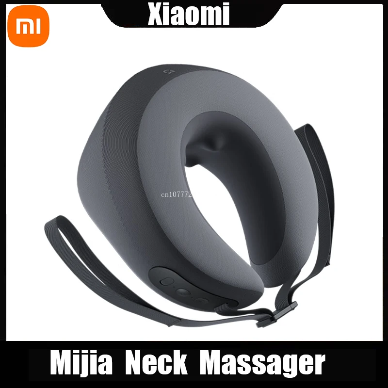 Xiaomi Mijia-almohada masajeadora de cuello inteligente, masaje integrado de hombros y cuello, temperatura constante, compresa caliente, aplicación Mi Home