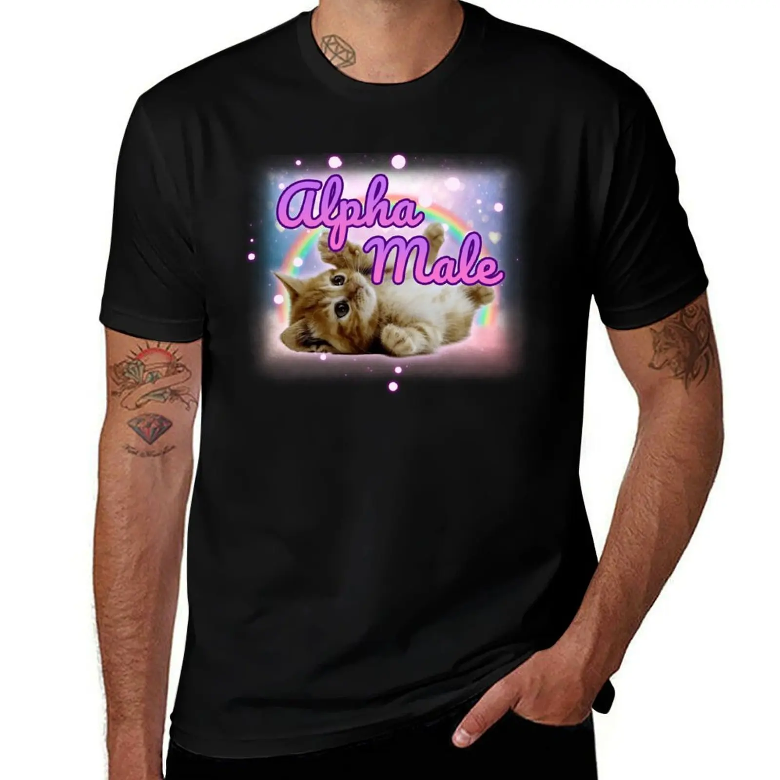 

Alpha Male Cat Meme T-Shirt graphic t shirts for man man t shirts graphic