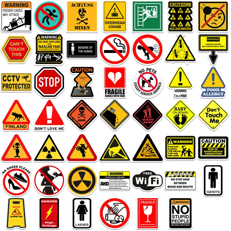 

Предупреждающие наклейки — крутые наклейки для запрещения опасности для скейтборда, ноутбука, гитары и мотоцикла