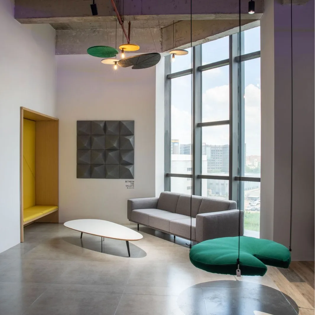 Screen partition Modern simple hanging Creative assembly Screen office ceiling Decoration partition Sound-absorbing hanging