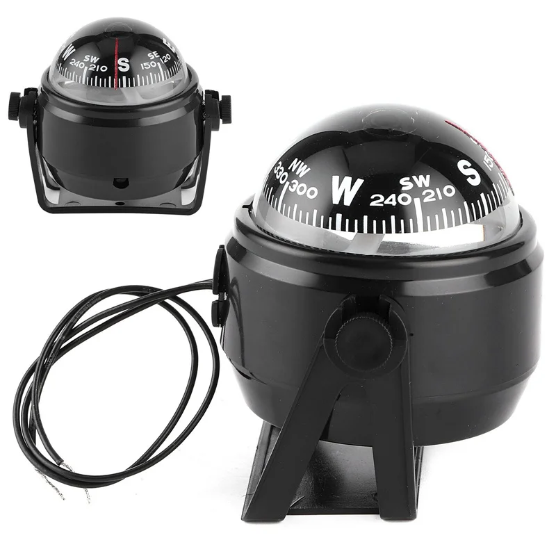 Electronic Marine LED Navigation Compass LED LC550 Black for Car Boat Marine Boat Truck Caravan