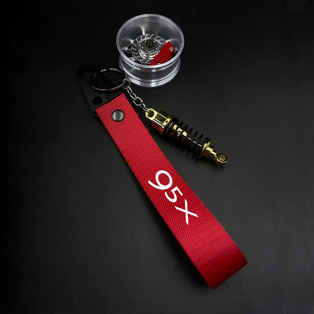 Solid Colors Ribbon Lanyard Keychain For SAAB Hirsch Aero 91 93 94 95 97 99 900 9000 Aero X 93X 95X 94X 97X 900S Car Accessories