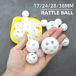 30/50/100pcs Plastic Rattle Bell Balls Squeaker Baby Toys DIY Rattle Beads Noise Maker Repair Fix Dog Toy Pet Accessories