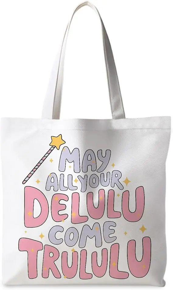 

Холщовая сумка на плечо с рисунком волшебной палочки для женщин. Симпатичная и мечтательная сумка с принтом. Повседневная и универсальная повседневная дорожная сумка.