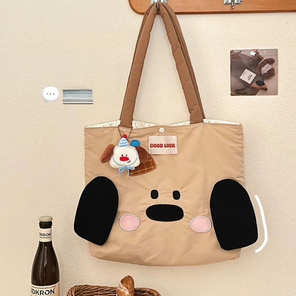 Damska torba na ramię o dużej pojemności, uniwersalna torba do pracy, urocza torba biurowa, miękka torba na zamek błyskawiczny, haftowana torba typu tote.