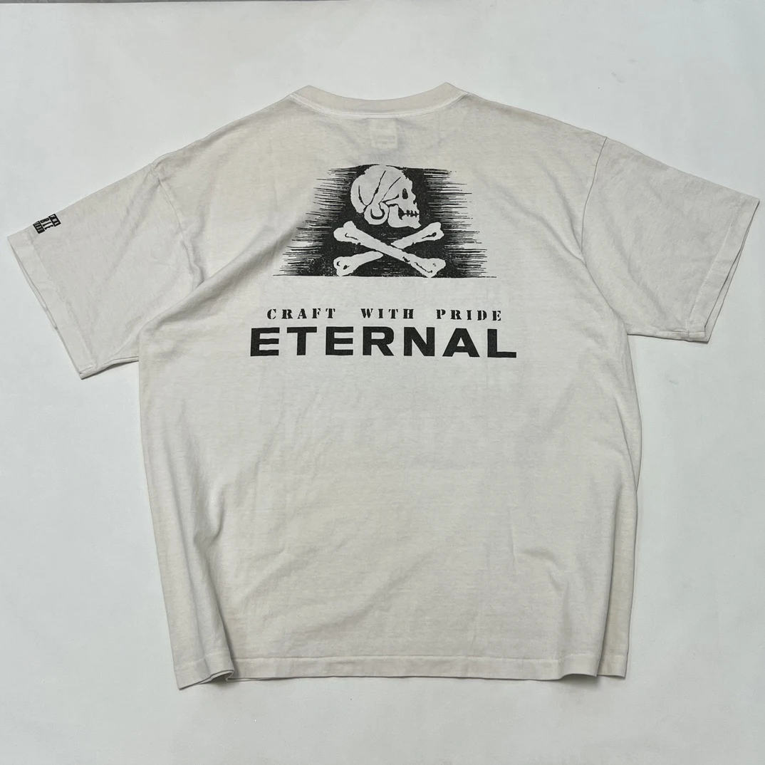 Top quality SAINT HOOD COLLAB 23SS ETERNAL TEE WHITE NBHD vintage oversize t-shirt men women cotton t shirt