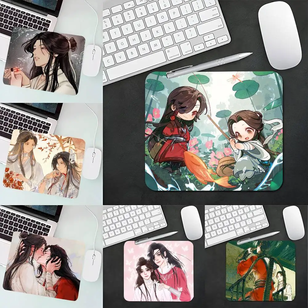 1pc Cartoon Hua Cheng Xie Lian Small Mousepad Keyboard Pad Laptop Cushion Non-slip Deskpad