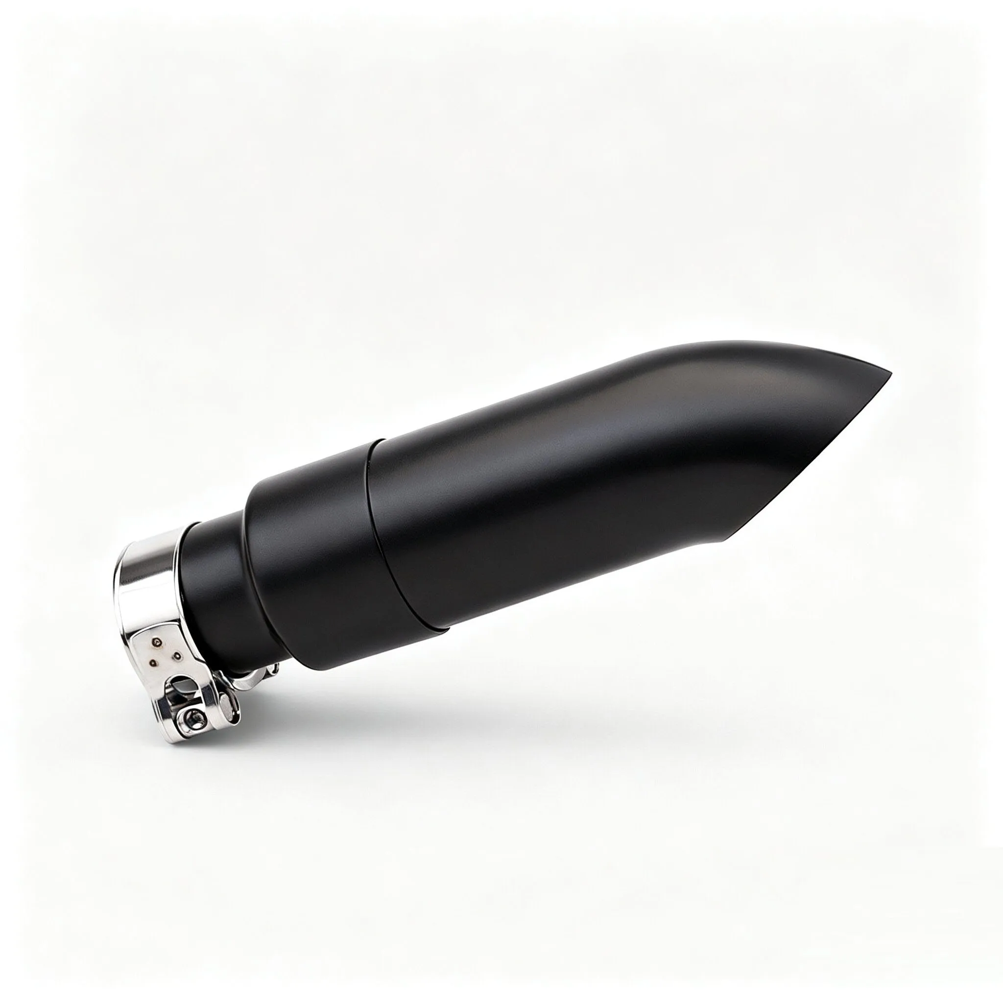 Slip-On Exhaust Tail Pipe Tip for Honda Rebel CM300 CM500 CM1100 Black Muffler No Baffle Motorcycle Modification Parts