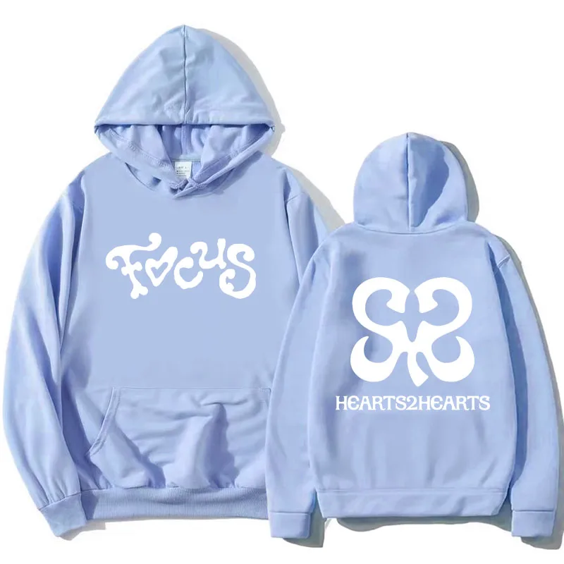 Focus Hearts2Hearts Hoodies Korea Girls Band Fashion Sweatshirts