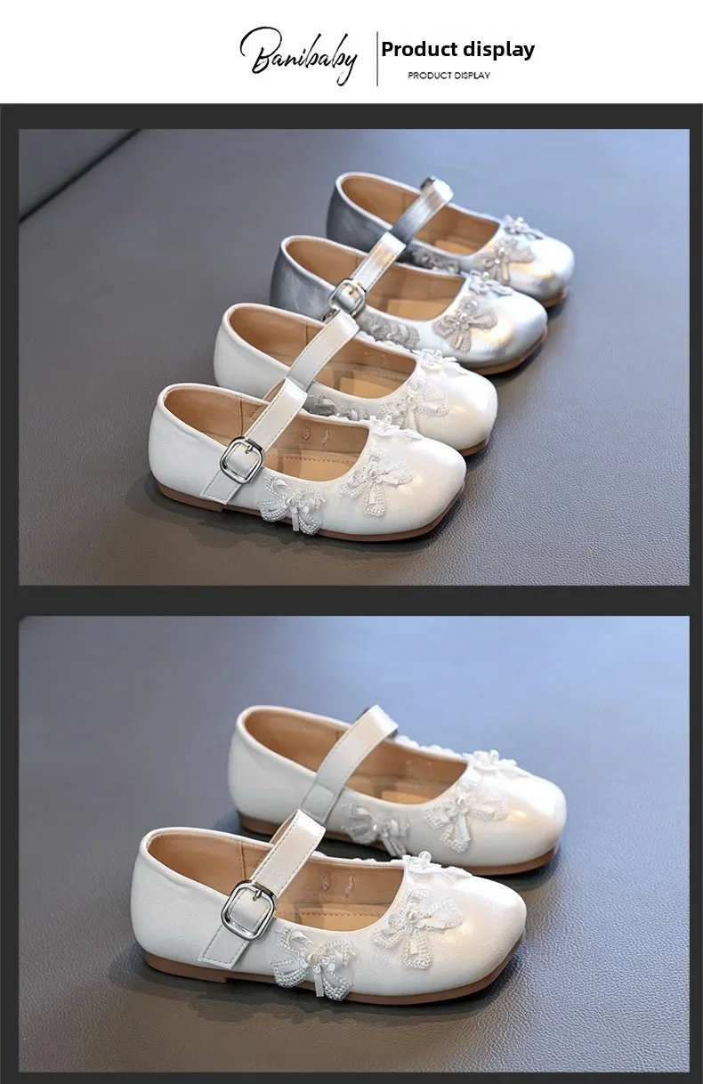 Mädchen Frühling Herbst Neue Prinzessinnen-Schuhe Weiche Sohle Rutschfest Quadratischer Schnitt PU-Leder Modische Mary Jane Schülerverschuhe – Detail 6