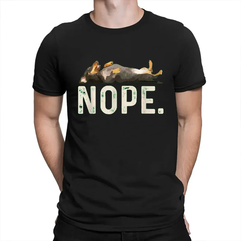 

Lazy Dachshund Printed Pattern Men's Woman's T-shirts Dog Lovers Couple's Top Casual Breathable Round Neck Oversize Y2k Clothes