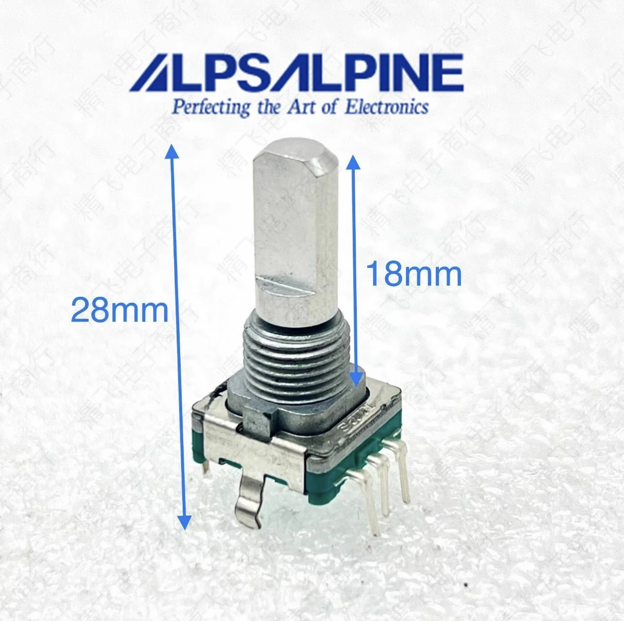 1 PCS ALPS EC11 encoder with switch 30 for positioning 5 feet 360 ° rotation stroke 0.5MM shaft length 18MM