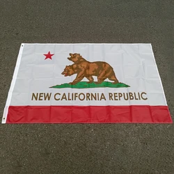 aerxemrbrae 90X150cm New California flag double side printed polyester hanging New California Republic Flag For Decoration