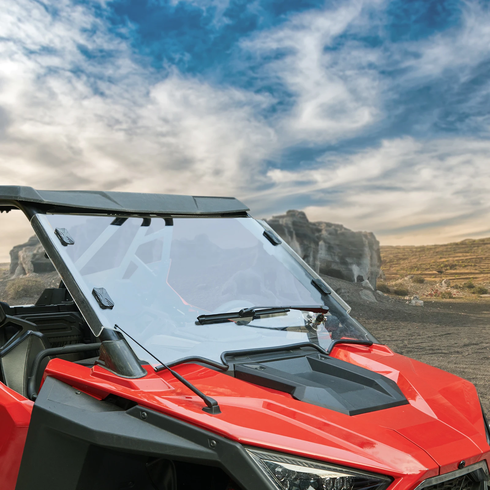 UTV Elektrischer Fenster-Scheibenwischer, kompatibel mit Polaris RZR XP 1000 Ranger Motor Kit für Can-am Maverick X3 für Cfmoto