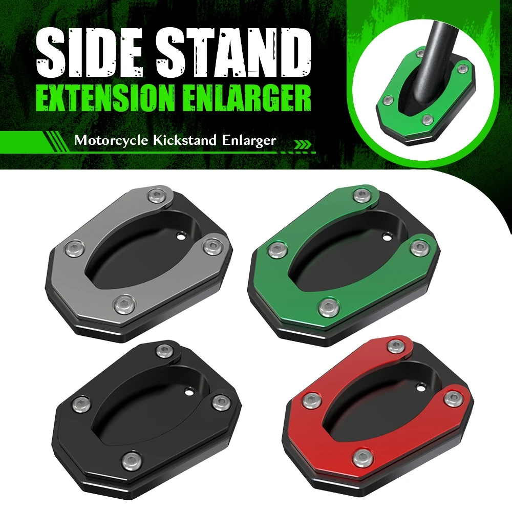 

FOR Kawasaki ZX4R ZX4RR ZX 4R ZX 4RR ZX4 RR Motorcycle CNC Kickstand Extender Foot Side Stand Extension Pad Plate Accessories