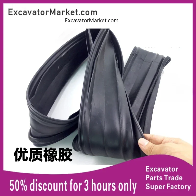 For SUMITOMO HITACHI ZX ZAX330/350/360-3-6 6HK1 Wind circle Water tank fan leaf cover  Fengye rubber strip For excavator