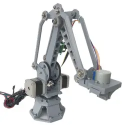 3d Printen Hoge Precisie 4-As Stepping Robot Arm Voor Arduino Uno Robot Diy Kit Compatibel Cnc Driver Stepper Klauw Klem Kit