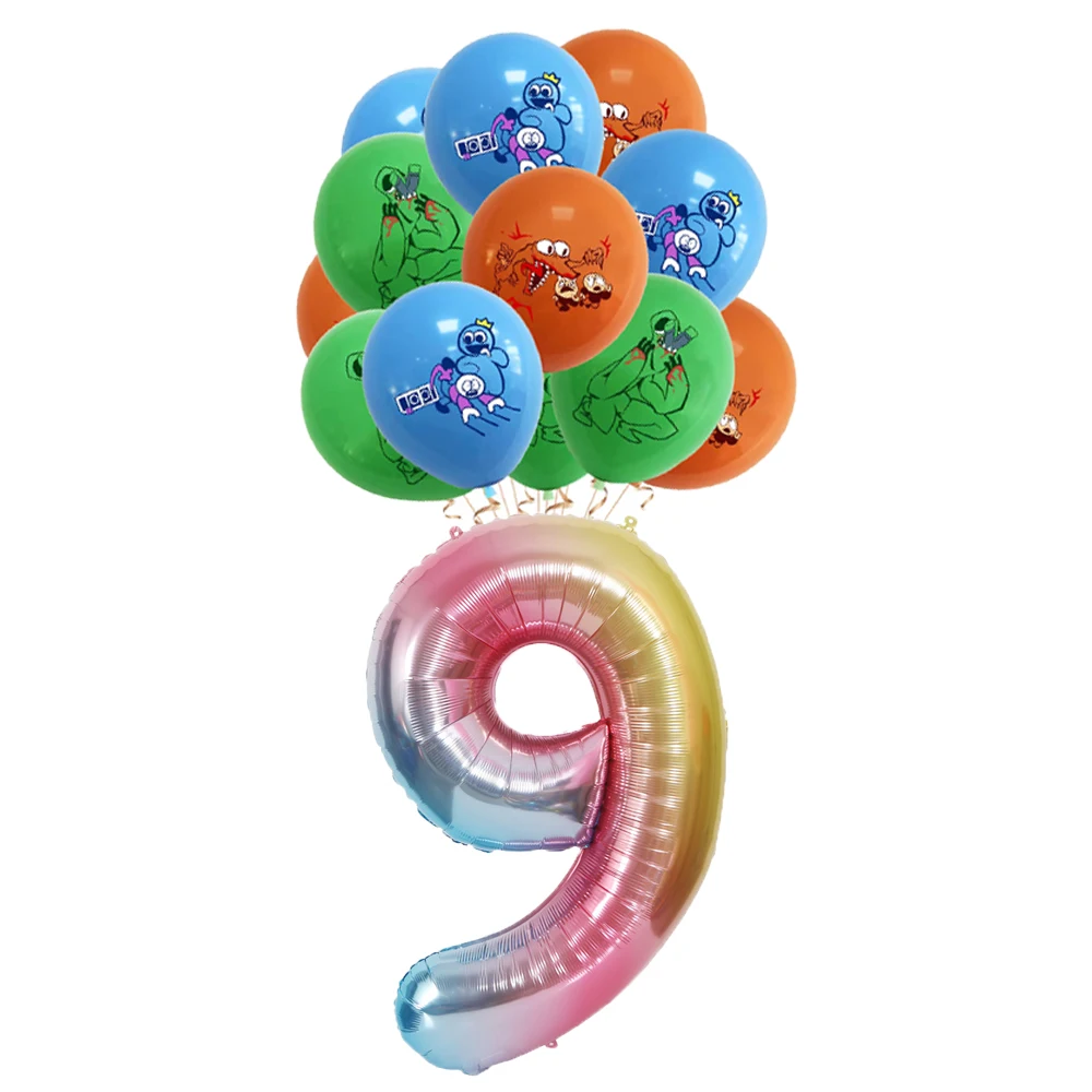 Rain Bow Friends Children's Birthday Party Supplies Party Balloons Banner Festival Scene Layout Party Supplies Backdrop Balloons image 3