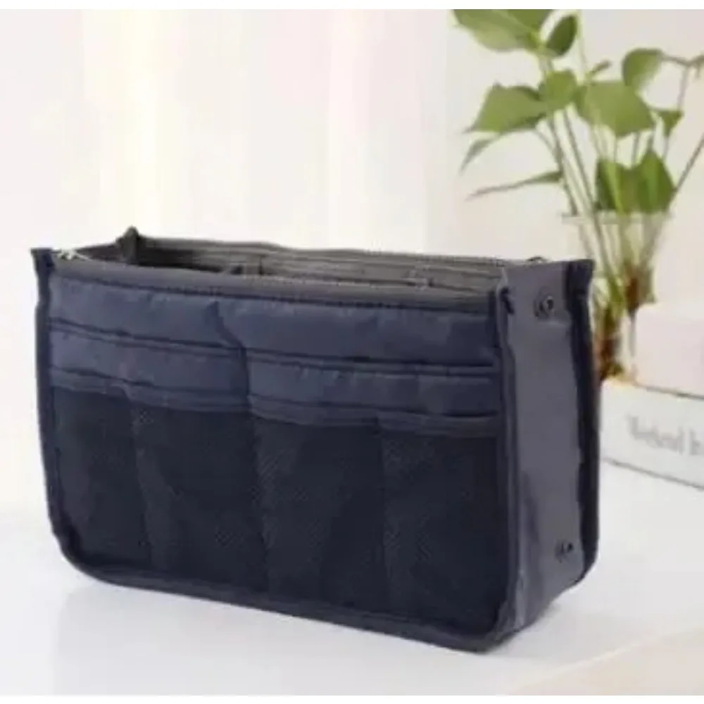 Multi Functional Large Capacity Makeup Bag Portable Double Zipper Toiletries Travel Storage Bag Mommy Bag Multi Pocket Cosmetic image 6