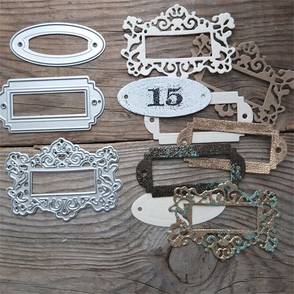 Label Frame metal cutting dies mold Scrapbooking decoration paper craft knife mould blade punch template Embossing stencils