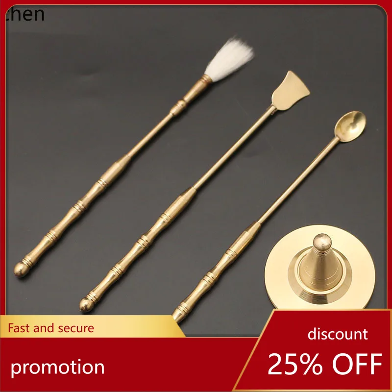 

Cz all-copper 3-piece starter kit: includes incense stick holder, incense spoon, and incense shovel - essential