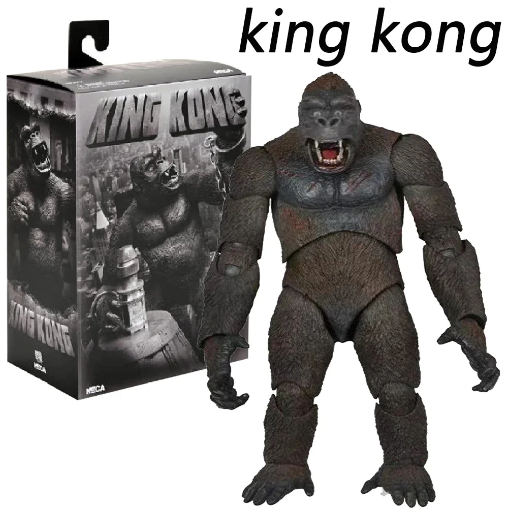 

Godzilla Vs King Kong Action Toy Figures Genuine Movie Peripherals Skull Island Urban Gorilla Airplane Edition Movable Model