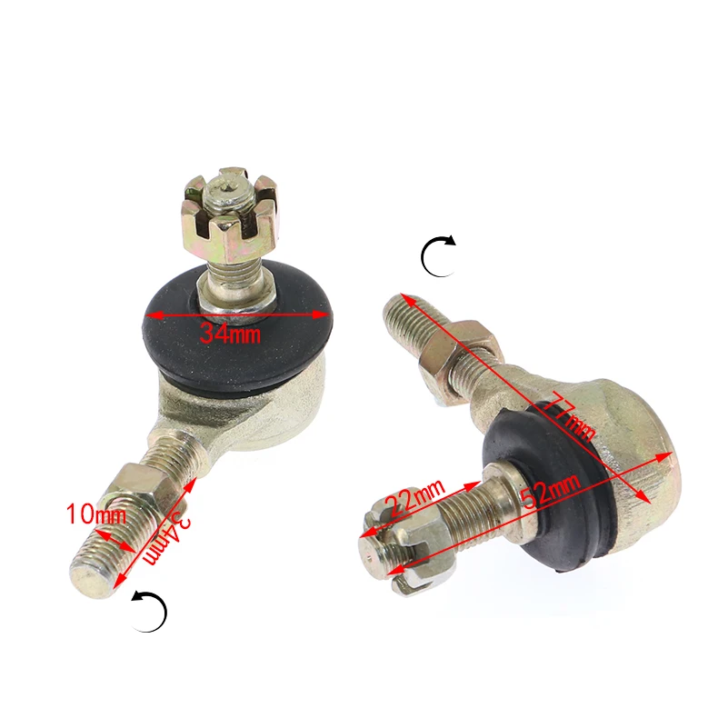 10mm Motorcycle Tyre Tie Rod Ball Joint 70cc 90cc 110cc 125cc 150cc 200cc 250cc ATV Quad 4-wheeler