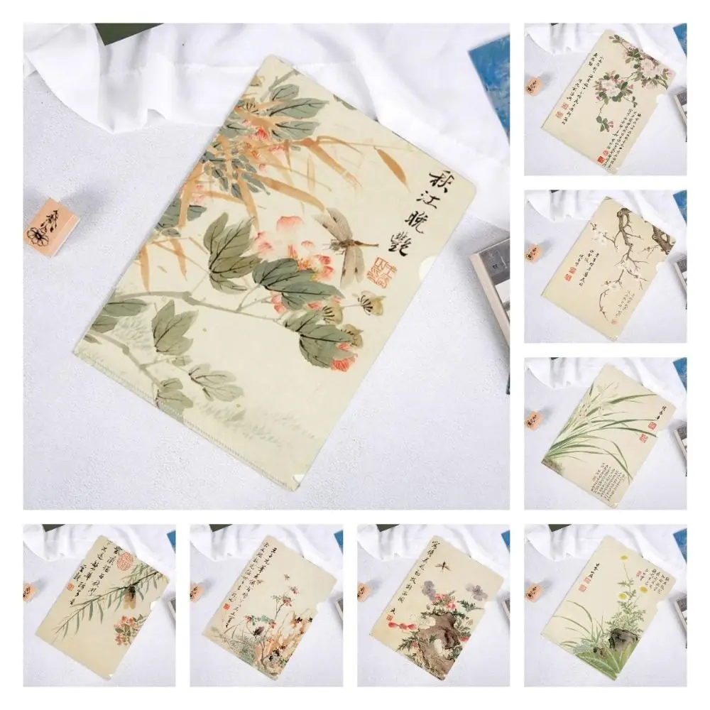 

Novetly Storage Bag L Shaped Folder Presentation Folder Archaic Prosody Series A4 File Folder Documents Paper Organizer School