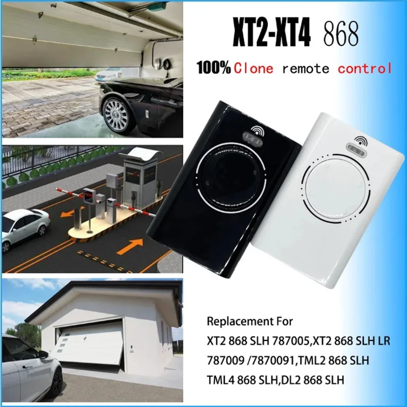 Télécommande de porte de garage XT2 XT4 868 SLH LR, compatible avec fréquence 868Mhz XT2 XT4 868 SLH, XT2 XT4 868 SLH LR