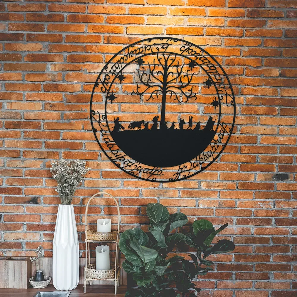 Room Decor, Lord of the Rings Inspired Metal Wall Art, Hobbit Metal Sign, Home Decor, Wall Decor, Room Decor, Outdoor Decor