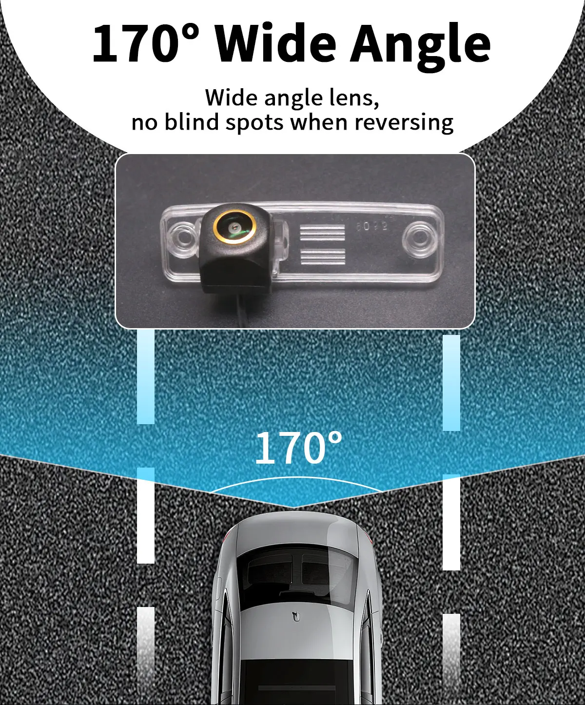 AHD Dynamic Traject 170 ° Fahrzeug-Rückansicht-Rückfahrkamera für Subaru Legacy Wagon Forester Impreza Sedan Outback WRX Sedan – Detail 9