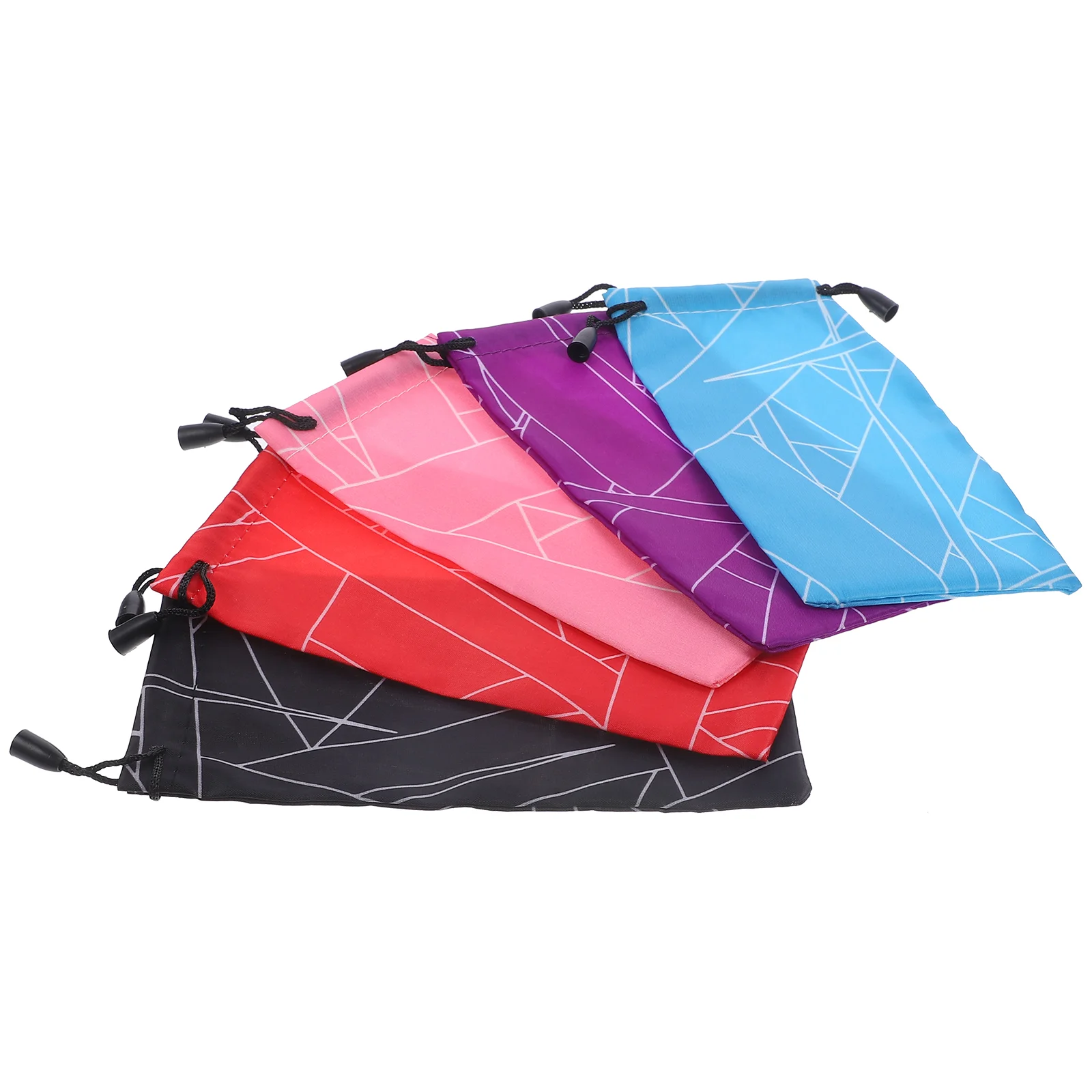 5 Pcs Spectacle Cases Eyeglasses Pouches Bags Sunglasses Drawstring Portable Gift Miss