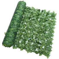 1M/3M Artificial Green Leaf Fence Panels Faux Privacy Fence Screen For Home Outdoor Garden Balcony Decoration 3