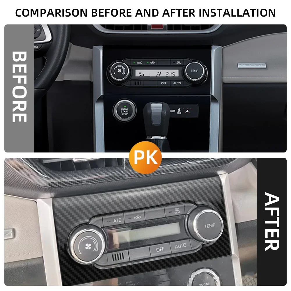 For Toyota Veloz 2022 - 2024 LHD Air Conditioning Panel Cover AC Adjust Switch Button Center Console Trim Interior Accessories