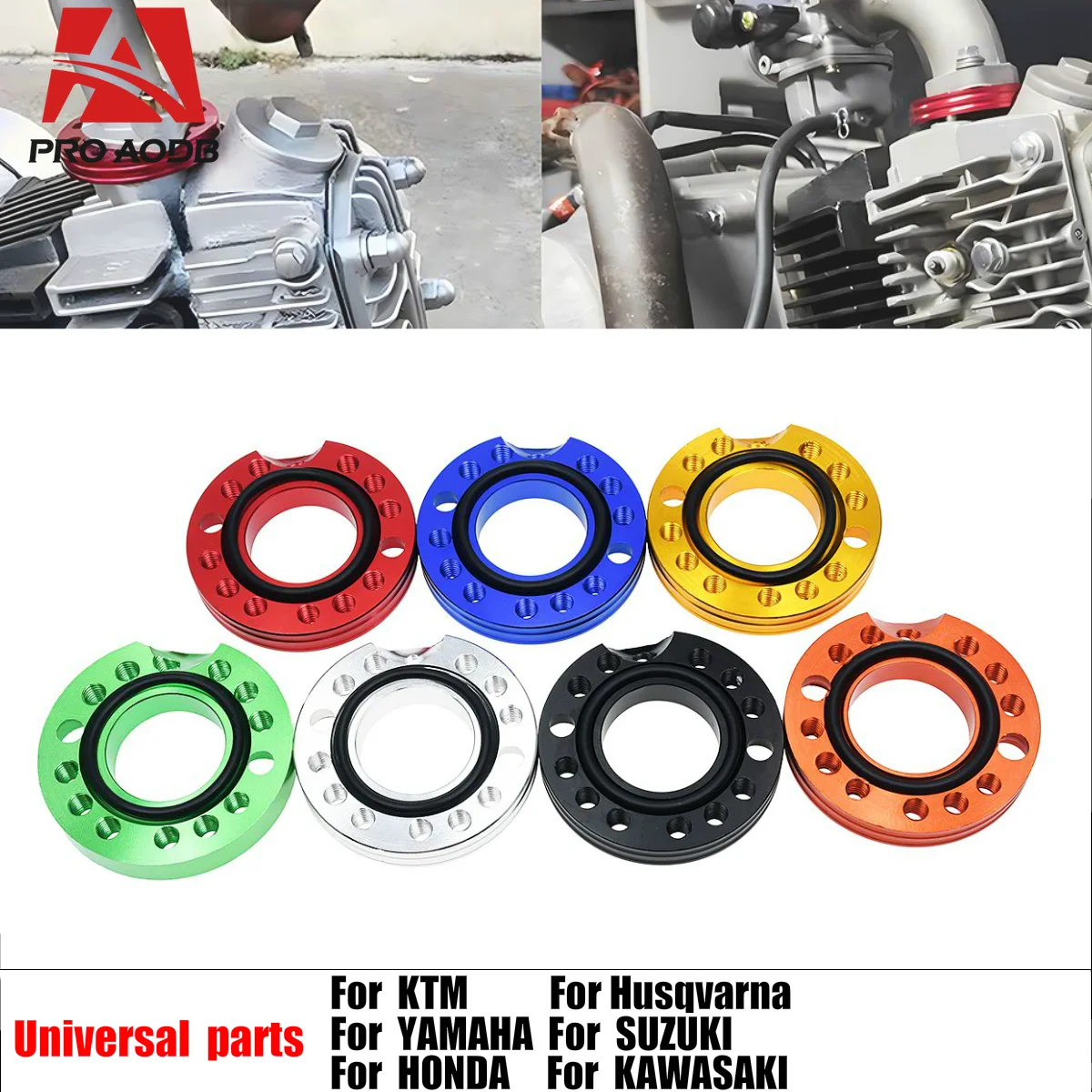 

Motorcycle Parts 28mm CNC Carb Carburetor Inlet Manifold Adjuster Universal Flange Spinner Plate Adaptor For KTM Kawasaki ATV