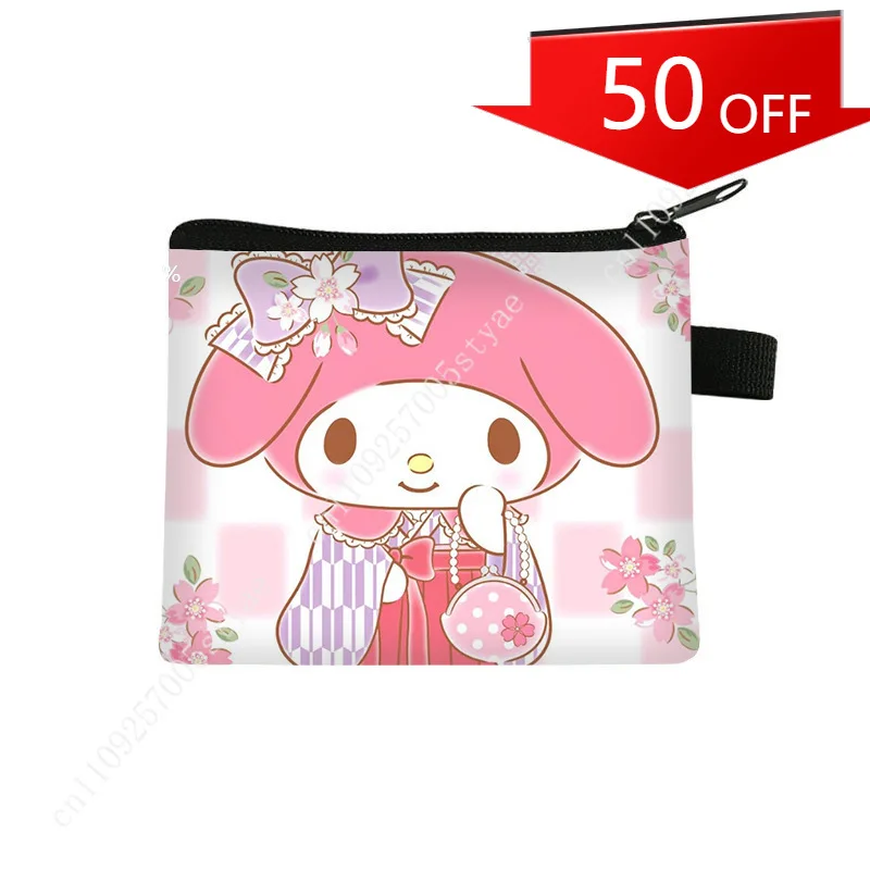 

Sanrio My Melody Coin Purse — Cartoon Mini Zipper Wallet & Earbud Case