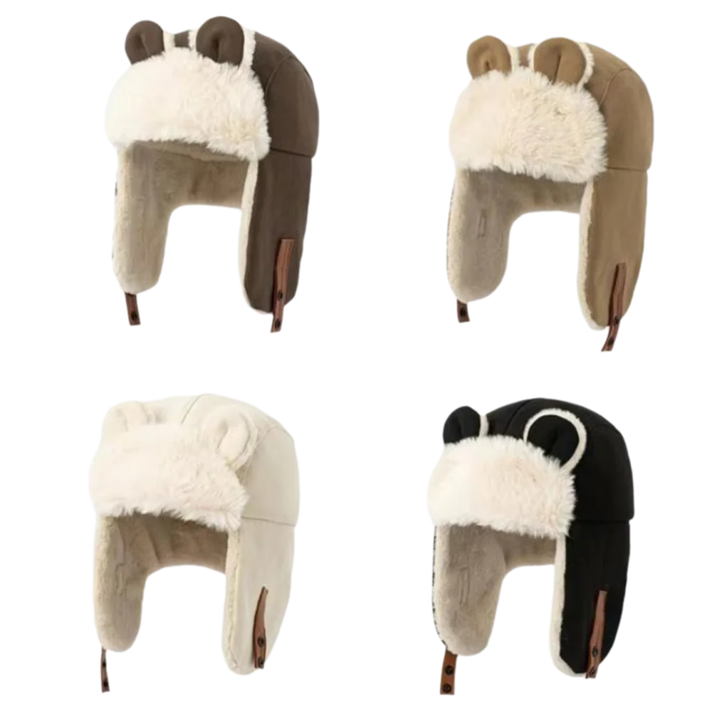 High Quality Cute Ears Earflap Hat Thickened Windproof Warm Hat Keep Warm Ear Protection Cap Winter