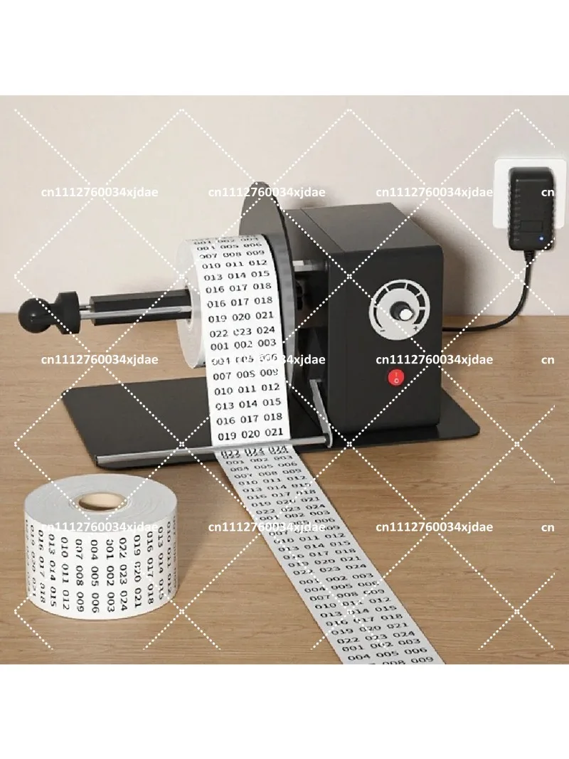 Mini Desktop Label Rewinder, Automatic Rewinder for Paper Label Machine, Washable Label Paper, Industrial Labeling Strip