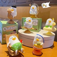 Funny Little Liu Duck Shaking Car Ornaments Collection Cartoon Little Liu Duck Car Decoration Statue Cute Car Bobblehead Figure