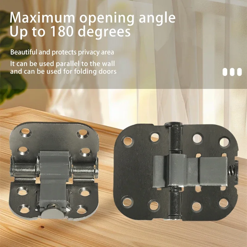 Japanese Style 37 Split Folding Door Hardware Top Mount Track No Bottom Rail For Bathroom Interior Door Space Saving System