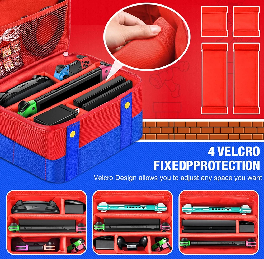 Custodia protettiva per il trasporto dell'interruttore per Nintendo Switch OLED Console Pro Controller custodia da viaggio custodia per accessori per interruttori