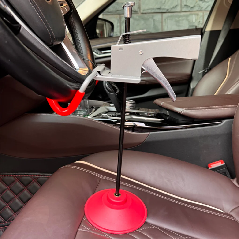 Universal Steering Wheel Holder Alignment Steering Wheel Holder Adjustable Lock Tool for Most SUVs Truck/Buses/Vans