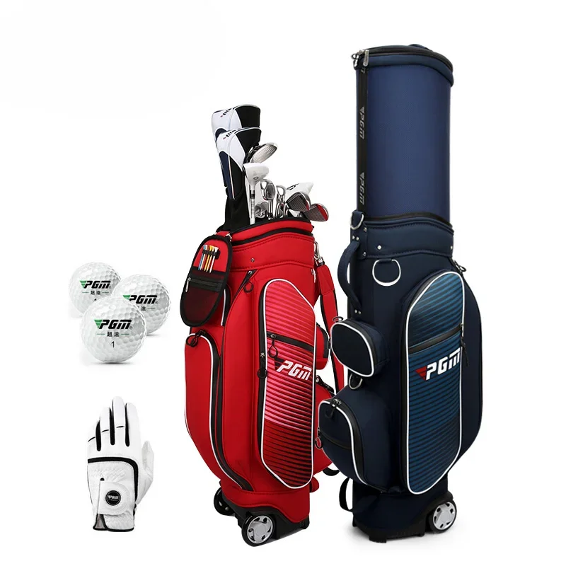 Multifunctional Separation Retractable Microfiber Waterproof  Travel Golf Bag with Wheels