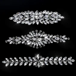 DUCrystal 1Pcs Self-adhesive Crystal stickers Glitter Rhinestone Chain for dresses.Shoes Decoration DIY Art Crafts